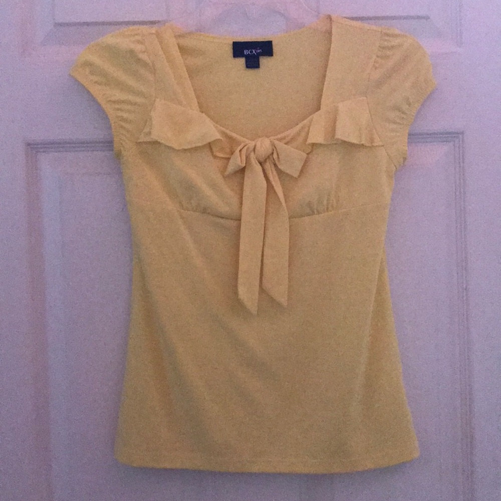 Yellow Bow Blouse